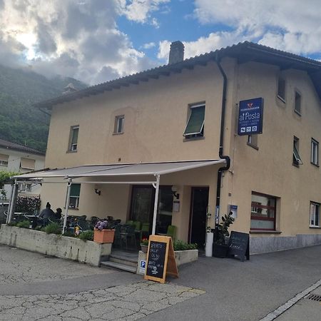 Ristorante Pizzeria Al Posta, Con Alogio Hotel Malvaglia Bagian luar foto