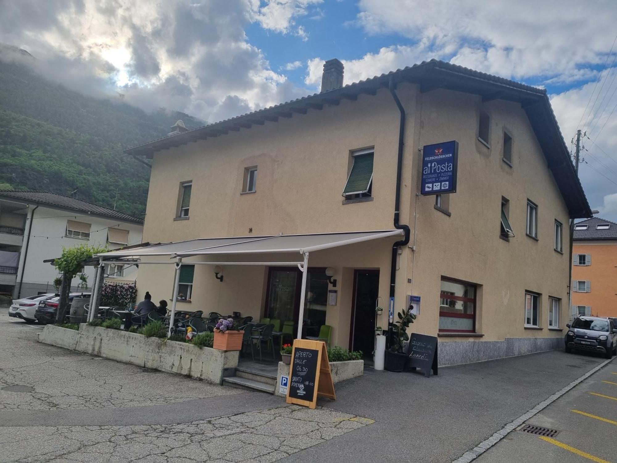 Ristorante Pizzeria Al Posta, Con Alogio Hotel Malvaglia Bagian luar foto